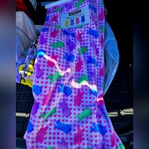 Peeps Easter Blanket with Colorful Bunny Print
